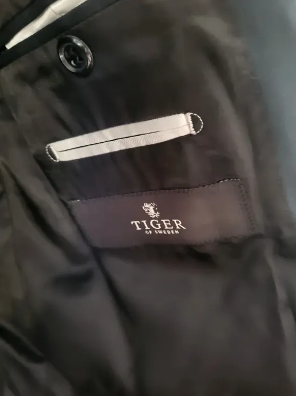 Tiger of Sweden Kavaj - Slim Fit - Mörkblå/Svart