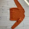 Toast Crew neck wool sweater colour clementine