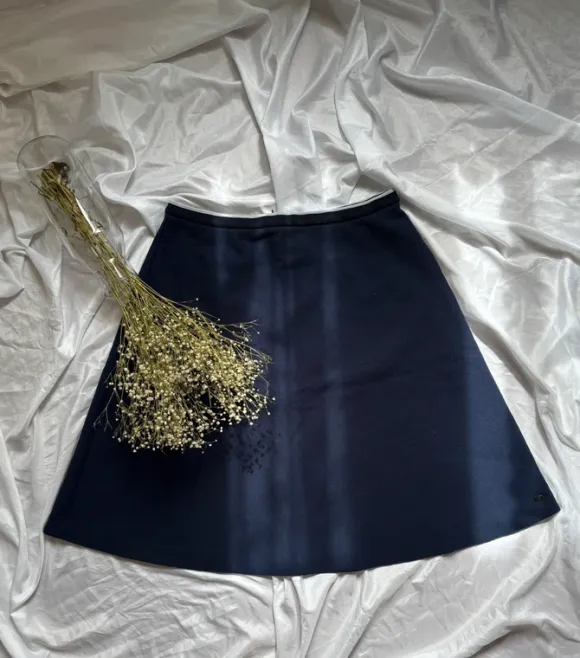 Tommy Hilfiger granatowa spódnica midi classy preppy 10/M