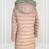 Tommy Hilfiger kurtka płaszcz damski r. 38 pudrowy róż zimowa z kapturem OPIS