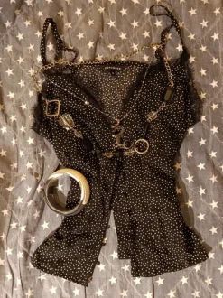 Top na ramiączkach polka dot