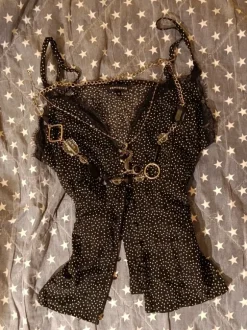 Top na ramiączkach polka dot