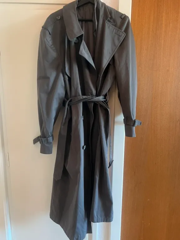 Trenchcoat med bindebånd