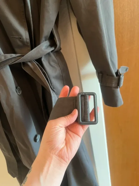 Trenchcoat med bindebånd