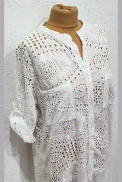 Tunika bawełna haft plus size
