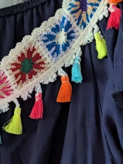 Tunika, sukienka hiszpanka granatowa rozmiar uniwersalny