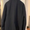 Uniqlo mörkblå ullkavaj, storlek M