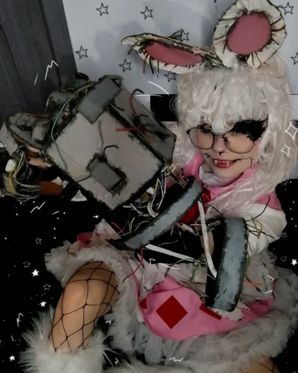 Uszy akcesoria cosplay fnaf Mangle five nights at freddys