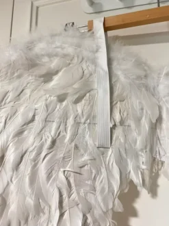 Utklädning, ängelvingar och gloria på diadem