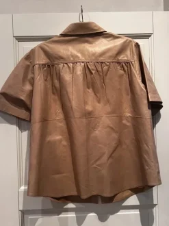 Utzon leather skjorte
