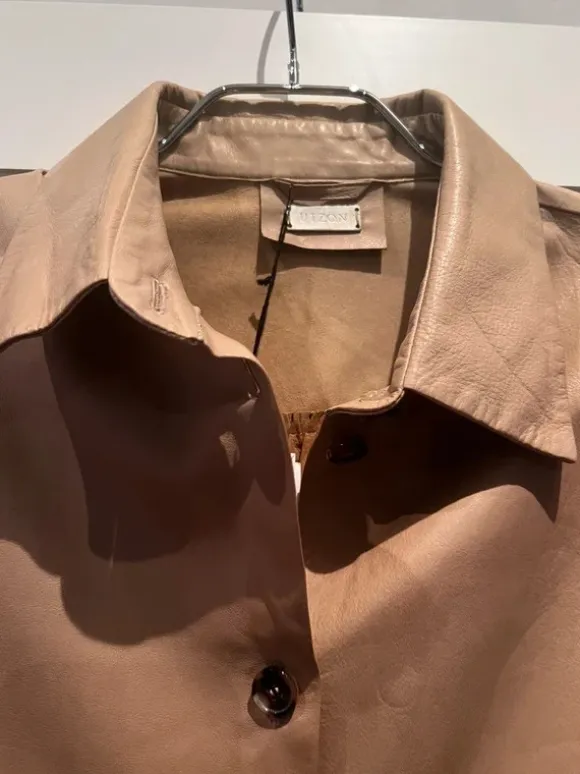 Utzon leather skjorte