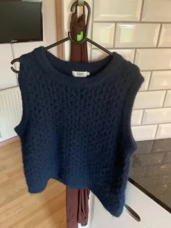 Vest med uld uden ærmer