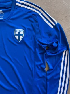 Vintage Adidas fodboldtrøje Finland str. L