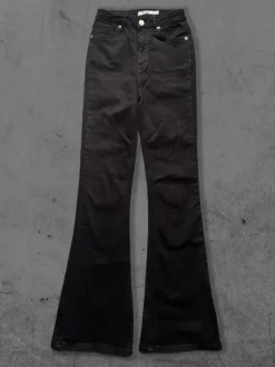 Vintage Black Flare Jeans High Waisted Dzwony