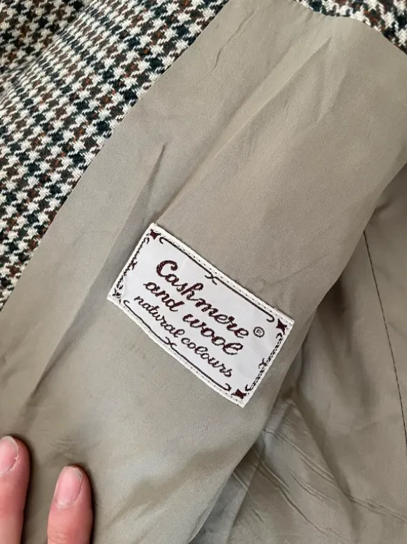 Vintage blazer i cashmere