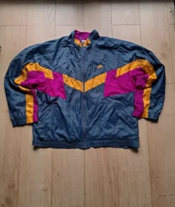 Vintage dres Nike lata 90s ortalion komplet kurtka spodnie retro block colors