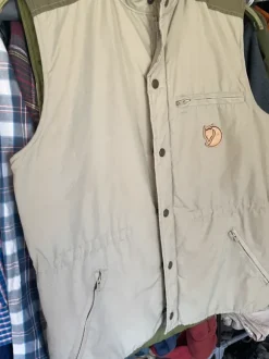 Vintage Fjällräven väst 70s/80s beige/grön
