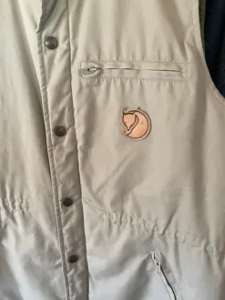 Vintage Fjällräven väst 70s/80s beige/grön