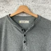 Vintage Henley shirt waffle long sleeve