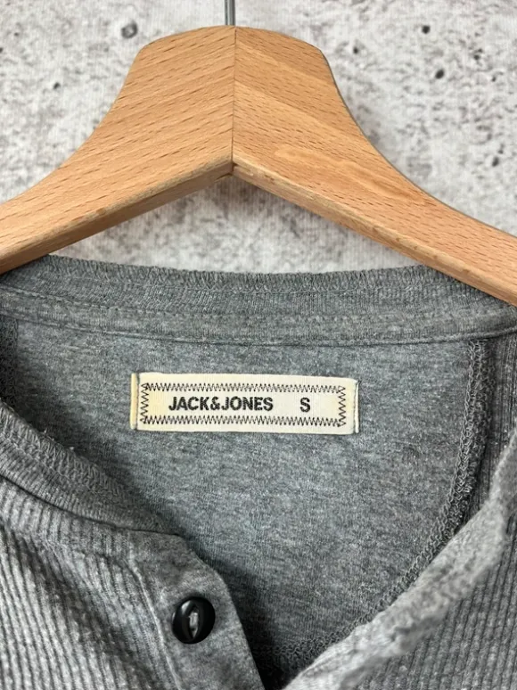 Vintage Henley shirt waffle long sleeve