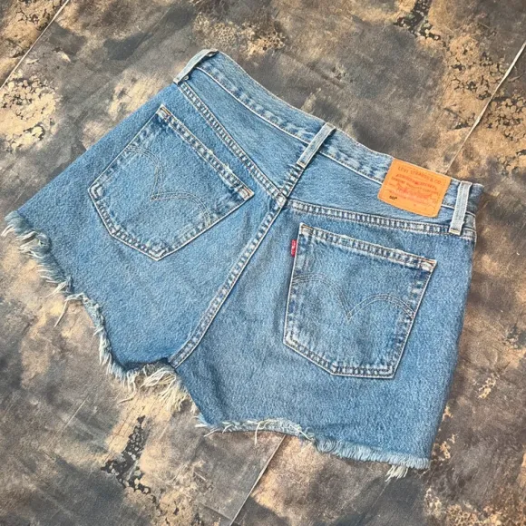Vintage jeansowe szort spodenki damskie Levis 501 retro y2k alternative swag lato