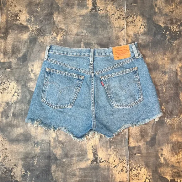 Vintage jeansowe szort spodenki damskie Levis 501 retro y2k alternative swag lato