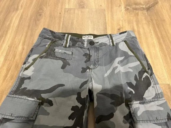vintage polo jeans ralph lauren grey camo cargo pants