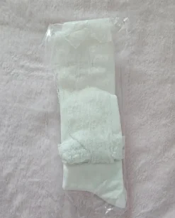 Vita knästrumpor med spets , kawaii, coquette, dollette, balletcore, lolita