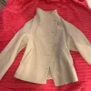 Vit/Ljus beige jacka