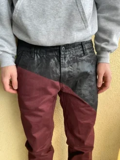 Waxed denim