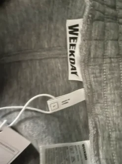 Weekday wide sweatpants – grå – str. L – nye med tags