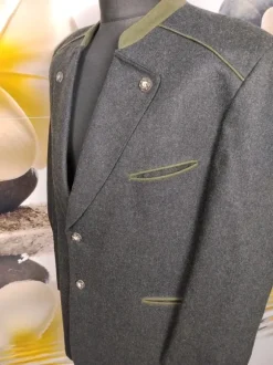 Wełniana marynarka Michel Luzzi – styl bawarski / Loden ,vintage,folk,roz.27,zestaw do 20% taniej