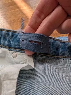 Wide/baggy gravidjeans från HM, storlek L