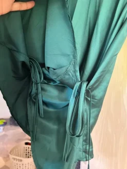 Wrap ærmeløs skjorte
