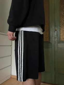 Y-3 Adidas Yohji Yamamoto 3 Stripes Track Shorts Black | Premium | Stan idealny