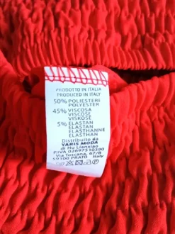 Yaris Moda kombinezon czerwony gorsetowy elastyczny bez rękawów szerokie nogawki pasek uniwersalny