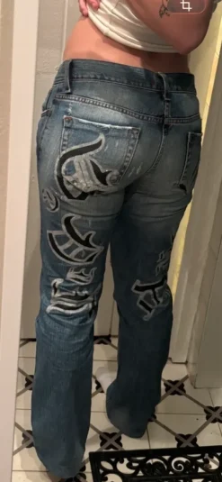 Y2K low waist jeans