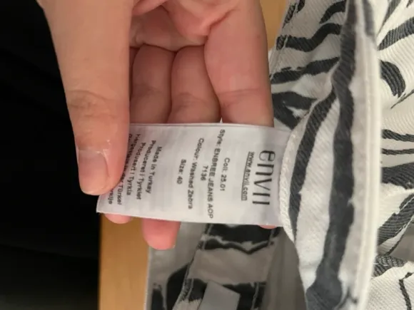 Zebra bukser Envii