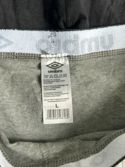 Zestaw 3-pak Bokserki Męskie Umbro | Rozmiar L | Nowe | Bordowy Szary Czarny