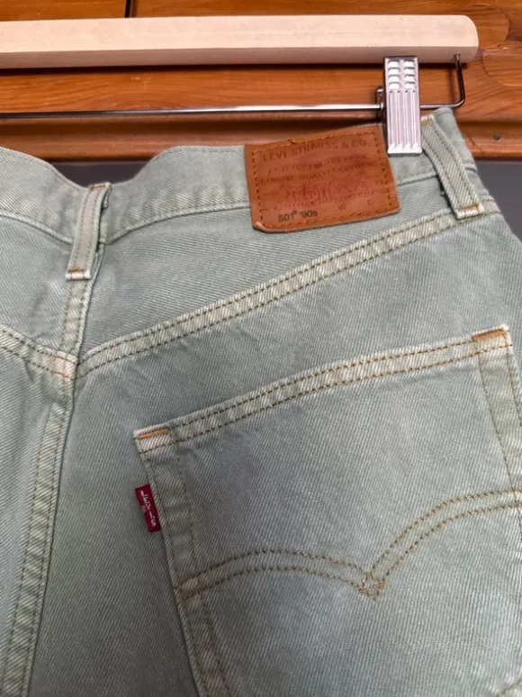 zielone szorty Levi’s 501 ’90s